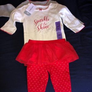 Carters Christmas outfit for infant girl